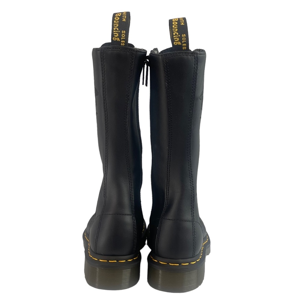 Dr MARTEN 1914 VONDA MON LEATHER BLACK BOOT FLOWER EMBROIDERY DETAILING SIZE UK4 - Picture 5 of 16